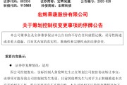 助妻为乐明日停牌！又一A股，筹划控制权变更